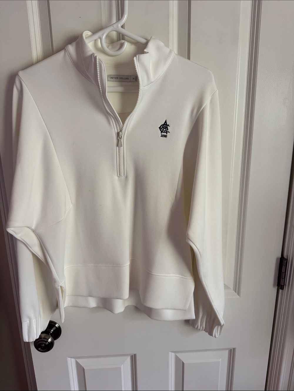 Peter Millar Atlanta athletic club Ivory Half-Zip Performance Pullover